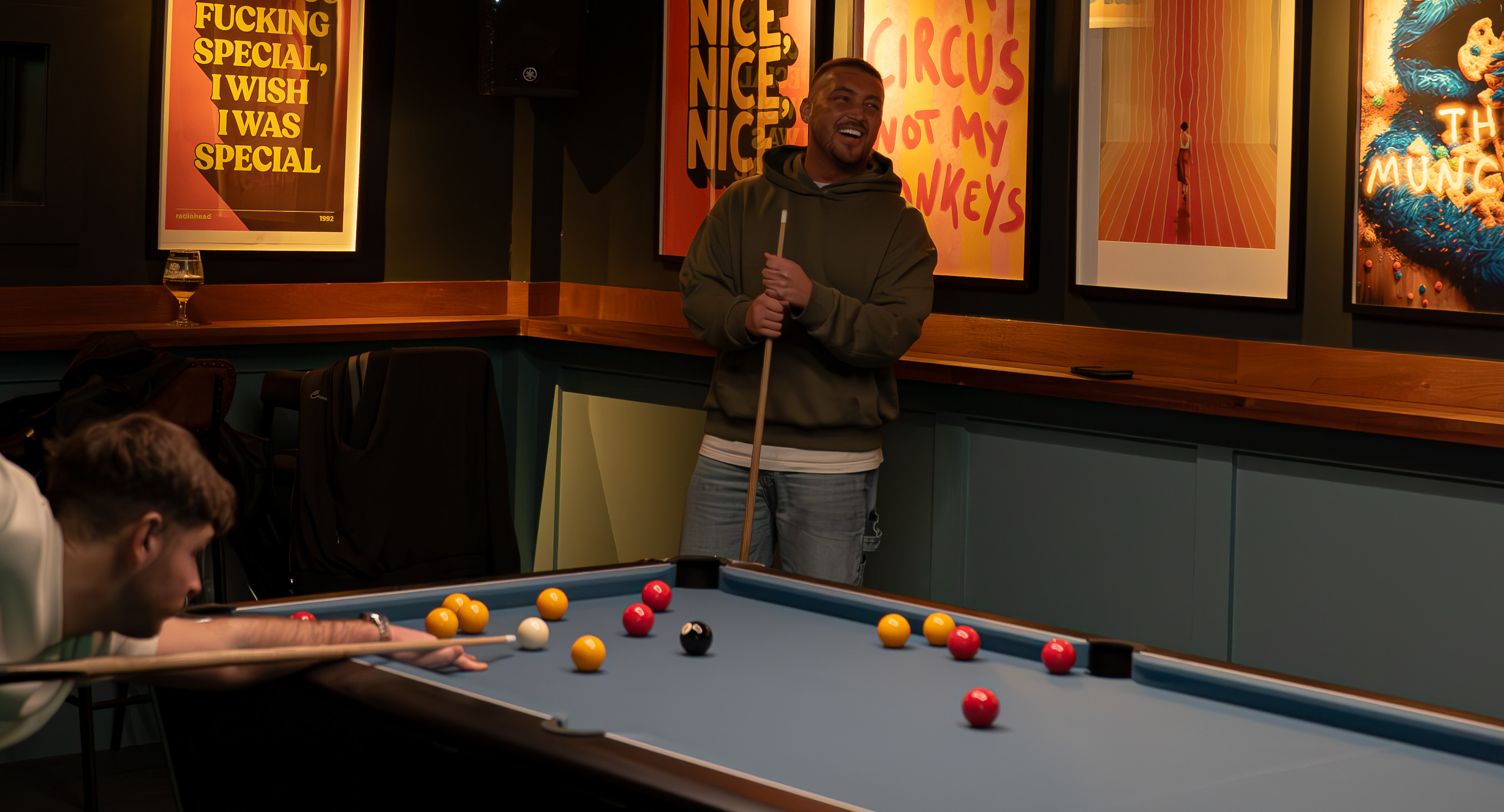 Pool tables at FlightMode